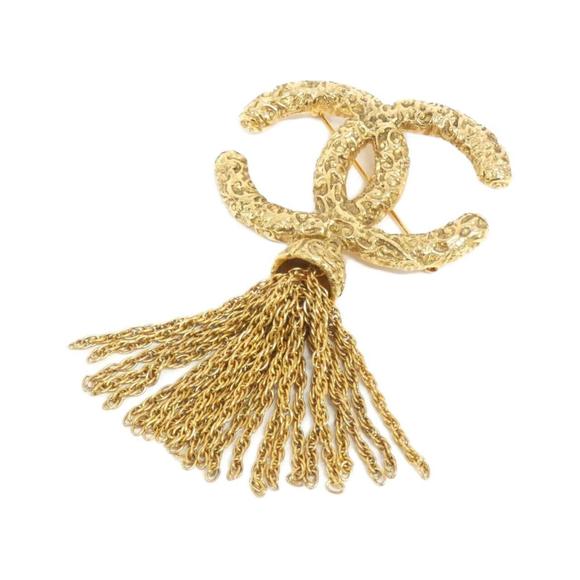 CHANEL Gold Brooch - Picture 1 of 5